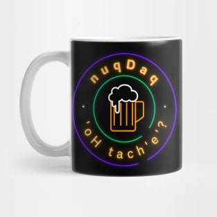 Where's the Bar? - nuqDaq 'oH tach'e'? Revised Neon Sign Version (MD23KL005b) Mug